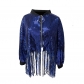 Nightclub DS bar stage costume performance costume sequin jacket fashion adult sequin tassel cardigan short jacket