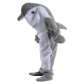 Dolphin sleeping bag adult TV blanket office one-piece pajamas wearable blanket winter warm shark hooded cartoon one-piece