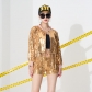 Nightclub DS bar stage costume performance costume sequin jacket fashion adult sequin tassel cardigan short jacket