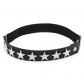 Leather elastic leg ring punk alloy five-pointed star rivet personality thigh ring thigh chain decorative garter