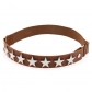 Leather elastic leg ring punk alloy five-pointed star rivet personality thigh ring thigh chain decorative garter