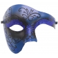 European and American Halloween Carnival One-eyed Half-face Phantom Mask Antique Phantom of the Opera Ball Party Nightclub Mask