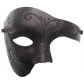 European and American Halloween Carnival One-eyed Half-face Phantom Mask Antique Phantom of the Opera Ball Party Nightclub Mask