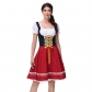 Short-sleeved women's beer girl cosplay dress maid outfit Oktoberfest costume stage performance costume