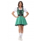 Couple maid outfit Oktoberfest green dress beer suit suit bar suit