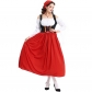 Halloween new adult medieval farm maid Munich Oktoberfest long skirt costume