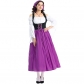 Halloween new adult medieval farm maid Munich Oktoberfest long skirt costume