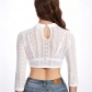 2024 Women's German Bavaria Shirt White Lace Blouse