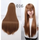 cos wig anime universal color 80CM long straight hair European and American cosplay hot selling models in stock