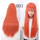 cos wig anime universal color 80CM long straight hair European and American cosplay hot selling models in stock