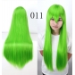 cos wig anime universal color 80CM long straight hair European and American cosplay hot selling models in stock