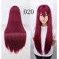 cos wig anime universal color 80CM long straight hair European and American cosplay hot selling models in stock