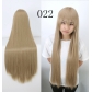 cos wig anime universal color 80CM long straight hair European and American cosplay hot selling models in stock