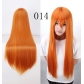 cos wig anime universal color 80CM long straight hair European and American cosplay hot selling models in stock