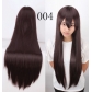 cos wig anime universal color 80CM long straight hair European and American cosplay hot selling models in stock