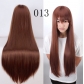 cos wig anime universal color 80CM long straight hair European and American cosplay hot selling models in stock