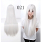 cos wig anime universal color 80CM long straight hair European and American cosplay hot selling models in stock