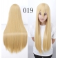 cos wig anime universal color 80CM long straight hair European and American cosplay hot selling models in stock