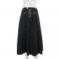 Summer 2024 new style hip skirt dark style temperament sexy slim fit two-way wear large A-line skirt for women