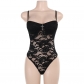 Summer 2024 new European and American sexy hot girl versatile three-dimensional lace bottom sling jumpsuit female