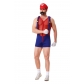 Halloween sexy Super Mario stage costume Mario one-piece see-through Mary party costume