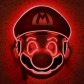 Halloween LED luminous mask Mario Super Mario cartoon game anime hat mask