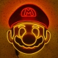 Halloween LED luminous mask Mario Super Mario cartoon game anime hat mask