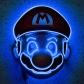 Halloween LED luminous mask Mario Super Mario cartoon game anime hat mask