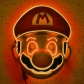 Halloween LED luminous mask Mario Super Mario cartoon game anime hat mask