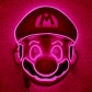 Halloween LED luminous mask Mario Super Mario cartoon game anime hat mask