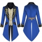 Mens Steampunk Medieval Jacket Gothic Victorian Frock Coat Uniform