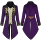 Mens Steampunk Medieval Jacket Gothic Victorian Frock Coat Uniform