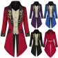 Mens Steampunk Medieval Jacket Gothic Victorian Frock Coat Uniform