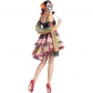 Halloween printed vampire bride costume Ghost Festival party performance costume Day of the Dead COS skull skirt