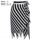 European and American pirate headscarf accessories role-playing costumes burnt flower pointed striped tie skirt