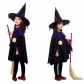 Halloween children's costumes, flower girl dresses, performance costumes, Christmas masquerade witch capes