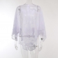 Dark style skull lace cape for women European and American personality all-match street casual cape top