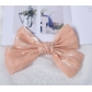 Hand-tied large bow satin headdress hair accessories new wholesale solid color ribbon