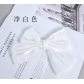 Hand-tied large bow satin headdress hair accessories new wholesale solid color ribbon