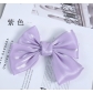 Hand-tied large bow satin headdress hair accessories new wholesale solid color ribbon