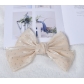 Hand-tied large bow satin headdress hair accessories new wholesale solid color ribbon