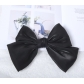 Hand-tied large bow satin headdress hair accessories new wholesale solid color ribbon