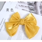 Hand-tied large bow satin headdress hair accessories new wholesale solid color ribbon