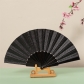 7 inch craft folding fan thickened fan bone flat plain onion powder fan dance fan Spain