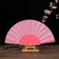 7 inch craft folding fan thickened fan bone flat plain onion powder fan dance fan Spain