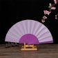 7 inch craft folding fan thickened fan bone flat plain onion powder fan dance fan Spain