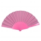 Solid color flat fan craft fan team performance props classical square dance folding fan