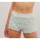 European and American sexy beach hot pants ruffled wave solid color Lolita low waist shorts skirt pants women