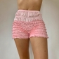 European and American hot selling ladies new fashion lace multi-layer lace multi-color sexy hot girl high waist shorts