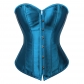 Palace peacock blue adjustable belly-controlling satin body shaping top